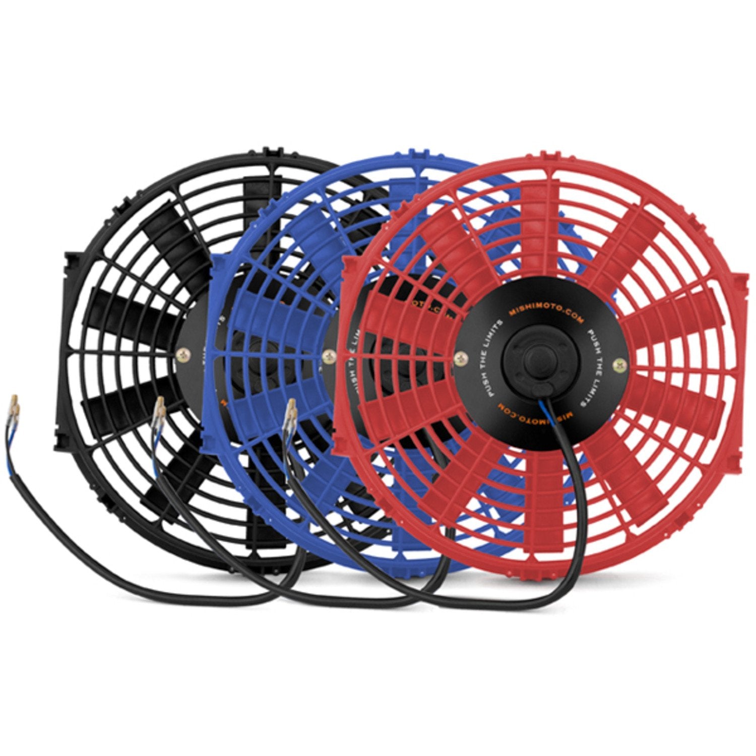 Red Mishimoto Slim Electric Fan 12"