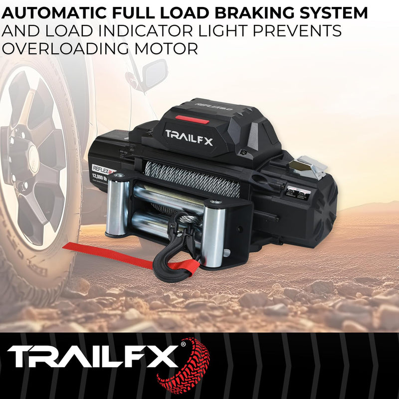 Reflex 2.0 Trailfx WR212B Winch 12k Wire