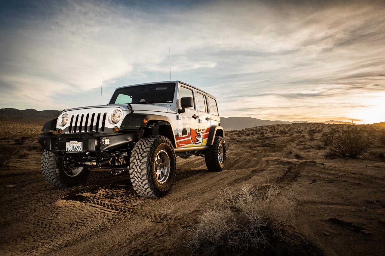 Jeep JK Fox 2.5in Performance Elite Series Reservoir Shocks Front (Pair) 2.5-4in w/ DSC Adj.