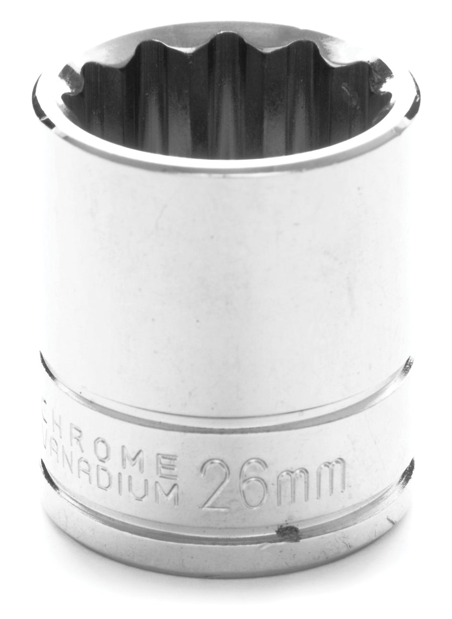 1/2 Drive Performance Tool W32826 12-Point Socket, 26mm
