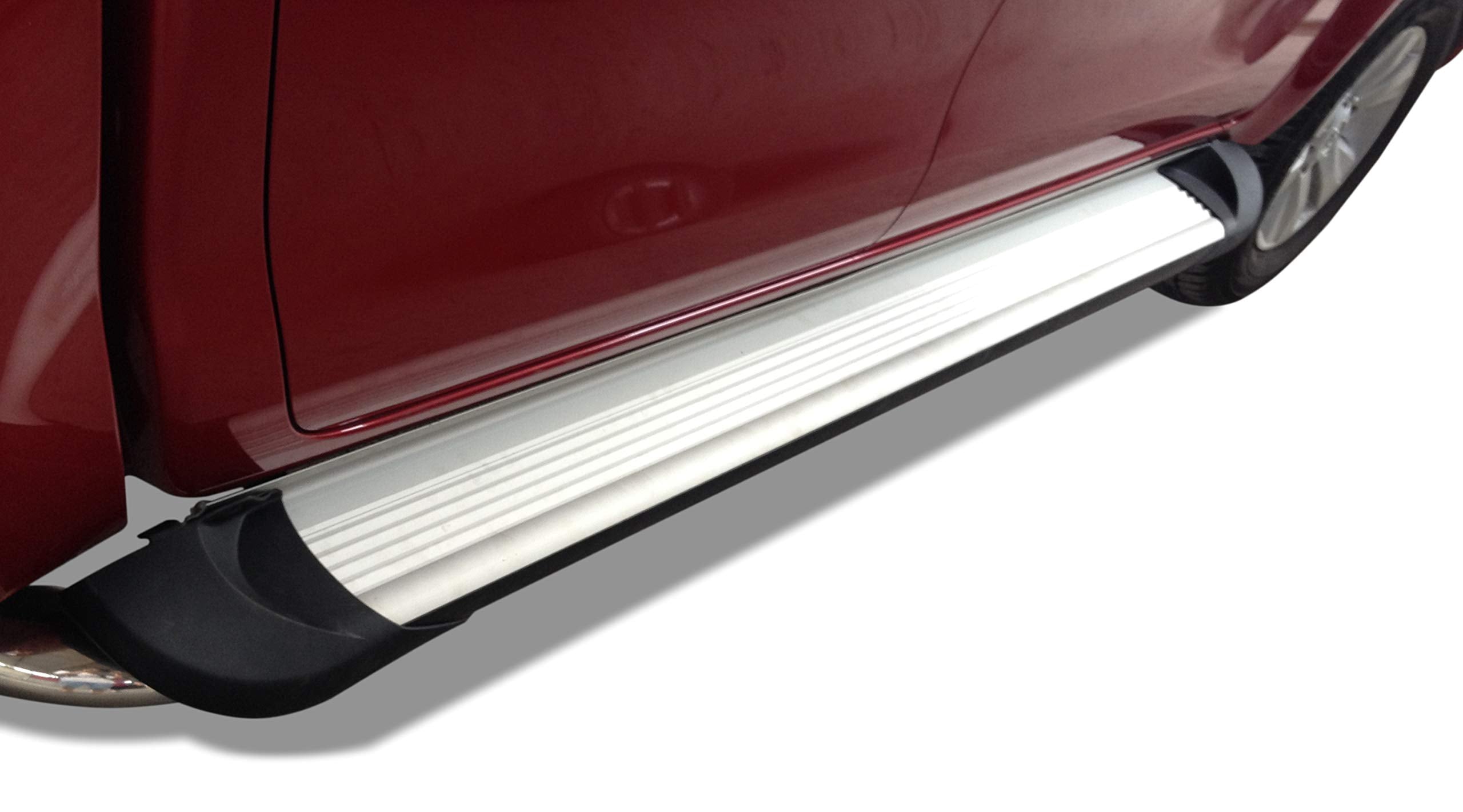 Silver Black Horse Off Road Aluminum Transporter Running Boards TR-F378S