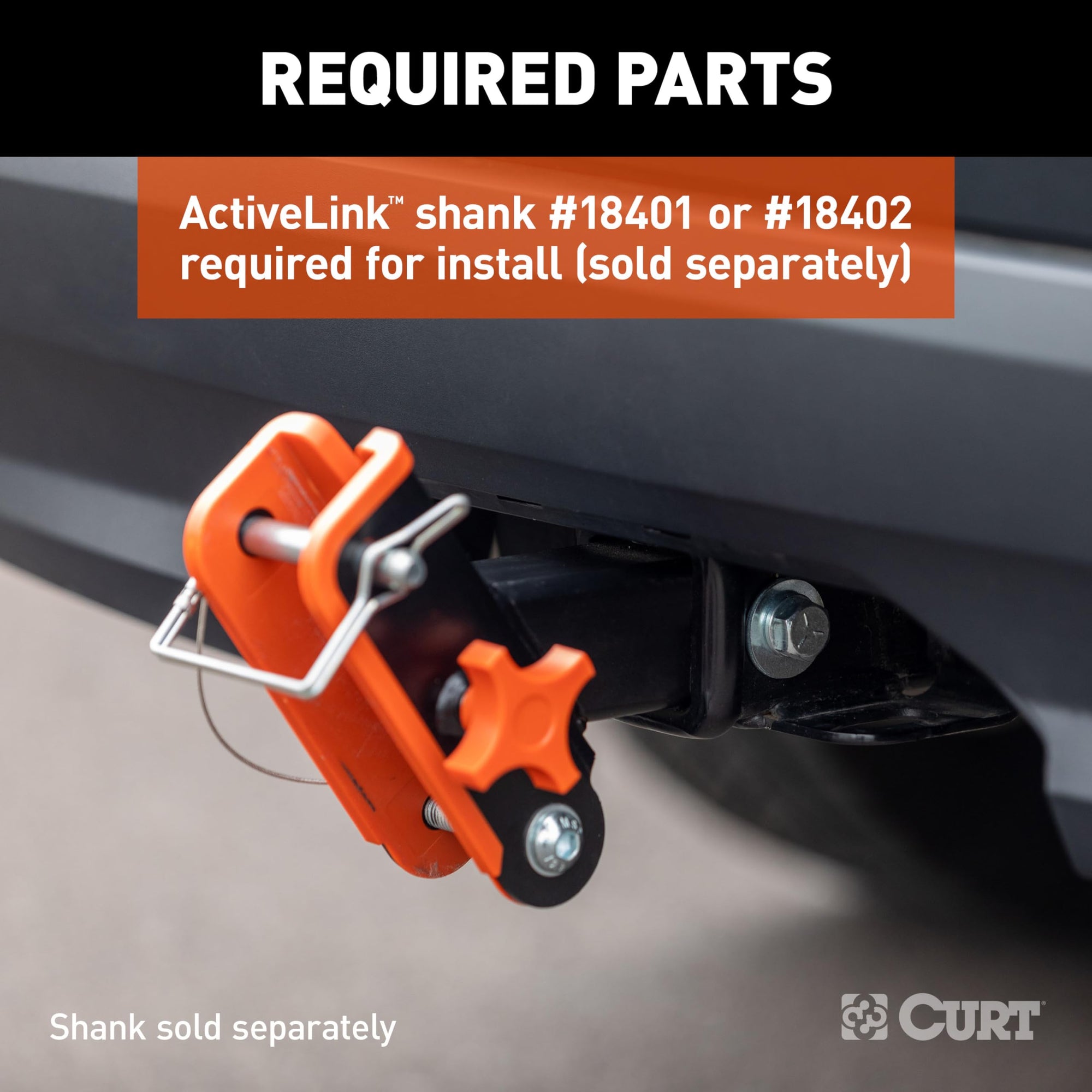 CURT ActiveLink Hitch Ball Mount 18416, Fits 2-Inch Trailer Couplers, 3,500 Pounds GTW