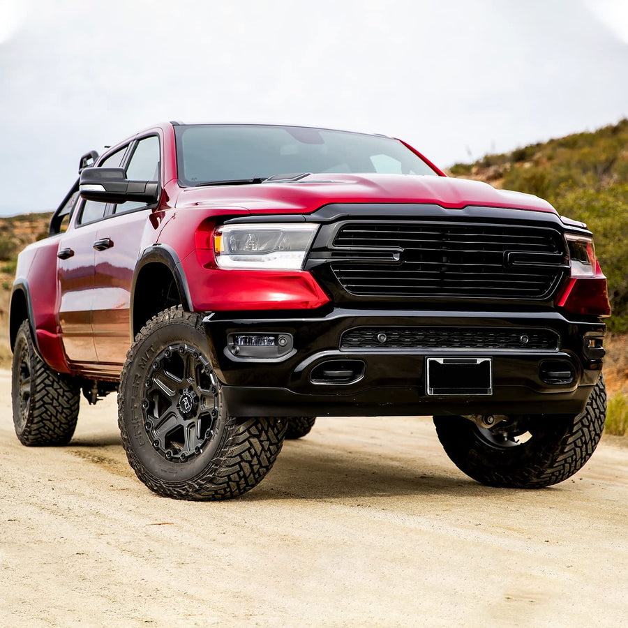 Fog Lamp Spec-D Tuning LED Smoke Lens with Universal Wiring and Switch Compatible with Dodge Ram 1500 2019-2022