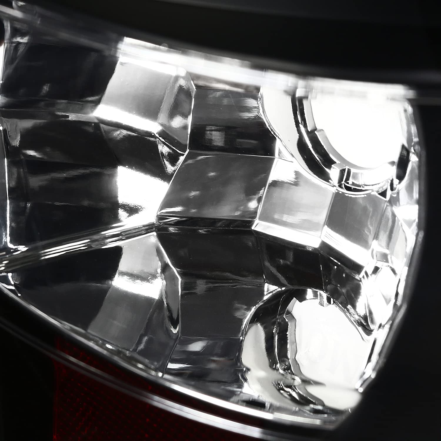 Black LED Bar Tail Lights SPEC-D TUNING Compatible with 2003-2006 Chevy Silverado 1500/1500HD/2500/2500HD, 2004-2006 Chevy Silverado 3500, Left + Right Pair Assembly