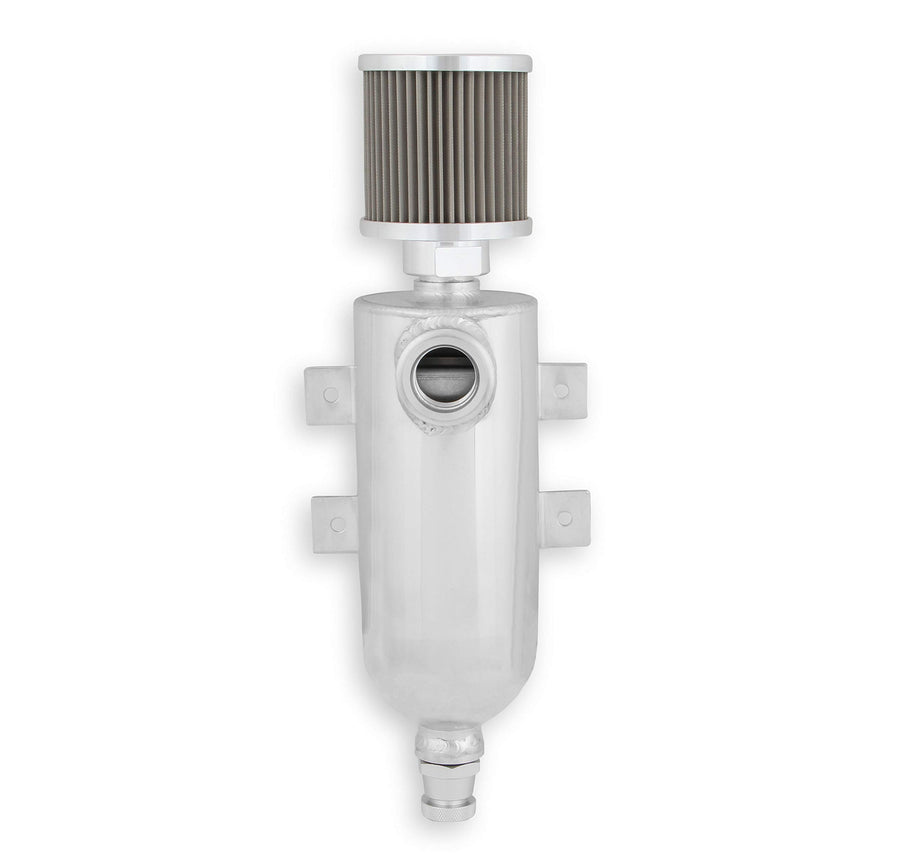 Catch Can W/An O-Ring Inlet & Filter-Clr EARL'S PERFORMANCE PLUMBING