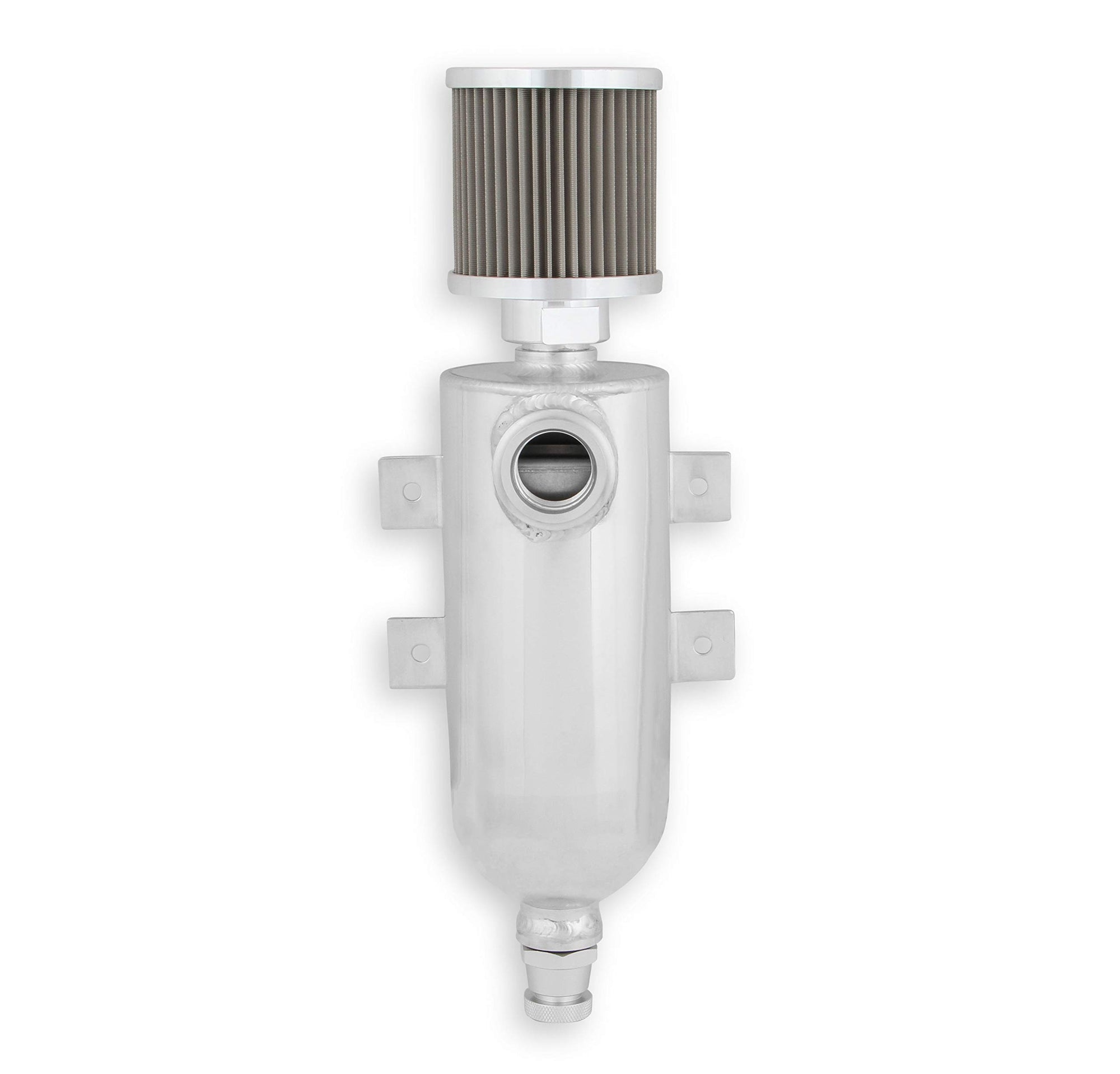 Catch Can W/An O-Ring Inlet & Filter-Clr EARL'S PERFORMANCE PLUMBING
