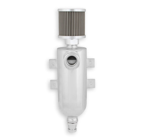 Catch Can W/An O-Ring Inlet & Filter-Clr EARL'S PERFORMANCE PLUMBING
