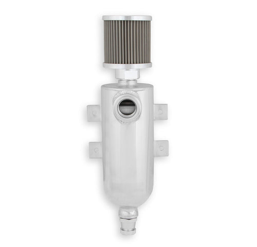 Catch Can W/An O-Ring Inlet & Filter-Clr EARL'S PERFORMANCE PLUMBING