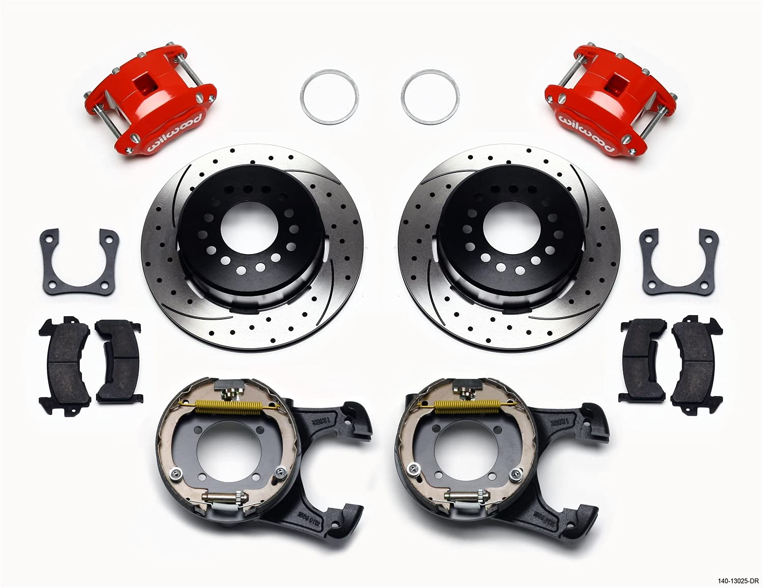 P/S D154 Kit, Drilled-Red