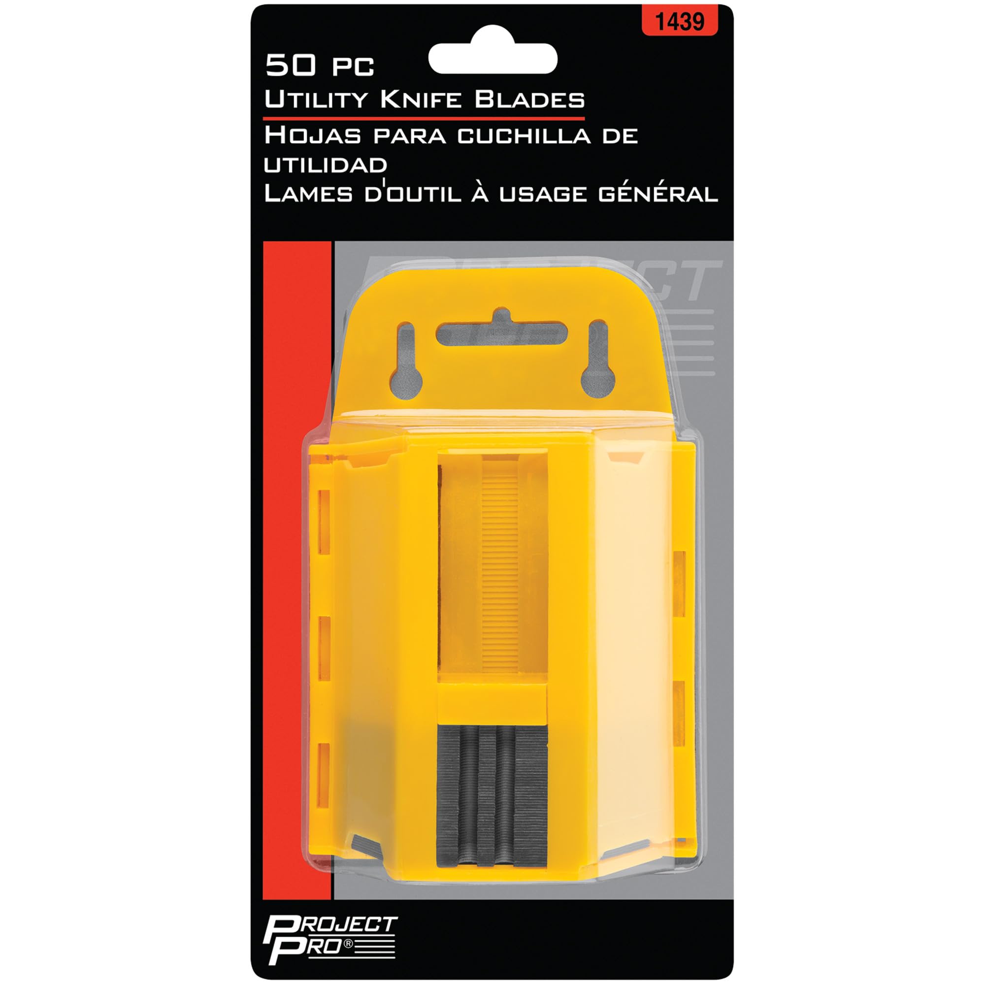 Replacement Blades Performance Tool 1439 for Retractable Utility Knives with Safety Storage Case - Durable and Sharp Blades for Efficient Cutting