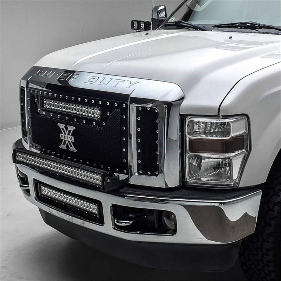 ZROADZ Black Front Bumper LED Bracket 2008-2010 F250/350 Z325631