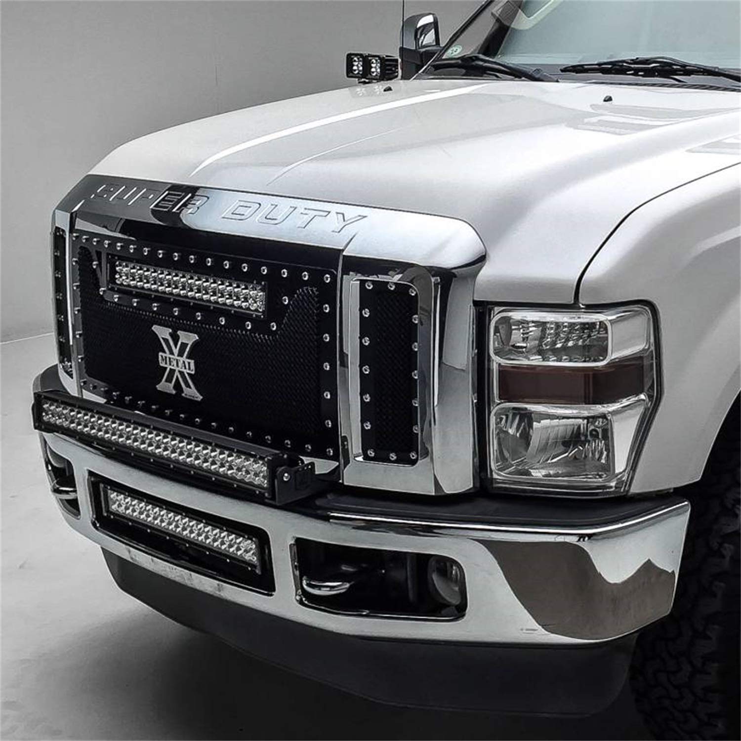 ZROADZ Black Front Bumper LED Bracket 2008-2010 F250/350 Z325631