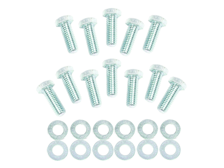 Int Mr. Gasket Bolts Sb Chev Hex Head, Silver
