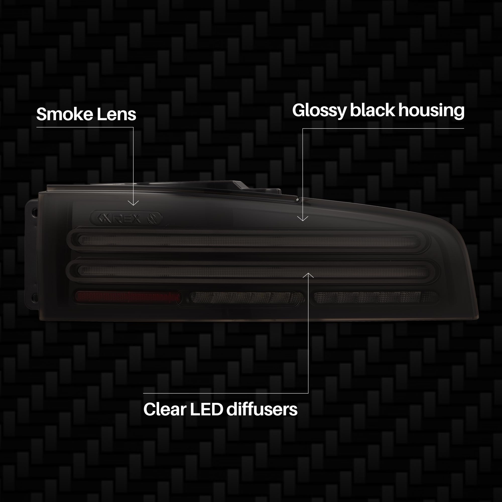 NOVA-Series Alpharex LED Tail Lights Compatible With 23-25 Nissan Z Twin-Loop Style Alpha-Black