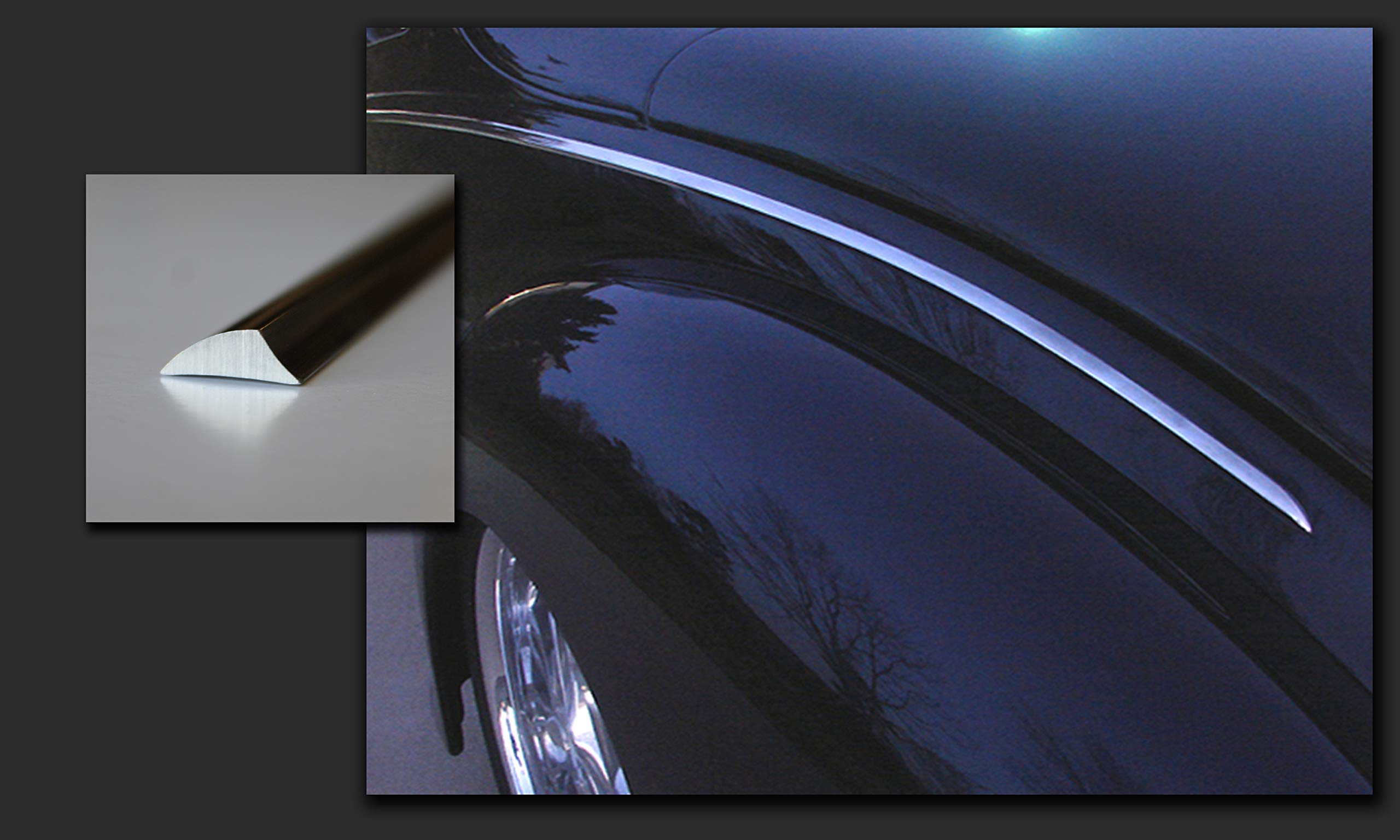 EXT-6 Aluminum Lokar Performance Products Exterior Trim Fin 6'