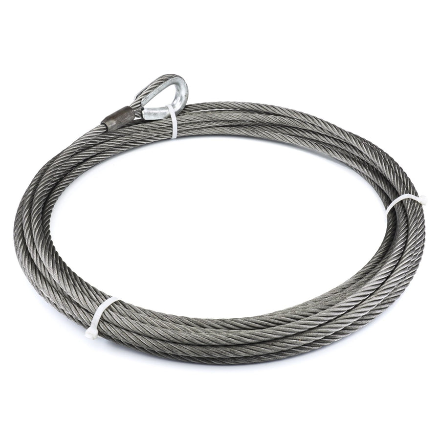 EIPS Industrial Grade Steel Cable Wire Rope WARN 79294 with Loop End, 1/2" Diameter x 60' Length, 13.3 Ton (26,600 lb) Capacity