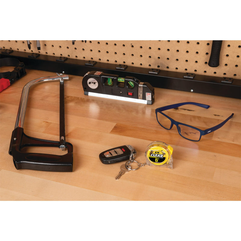 6' Clear Performance Tool Mini Tape Measure, SAE & Metric Measurements Printed on Both Sides