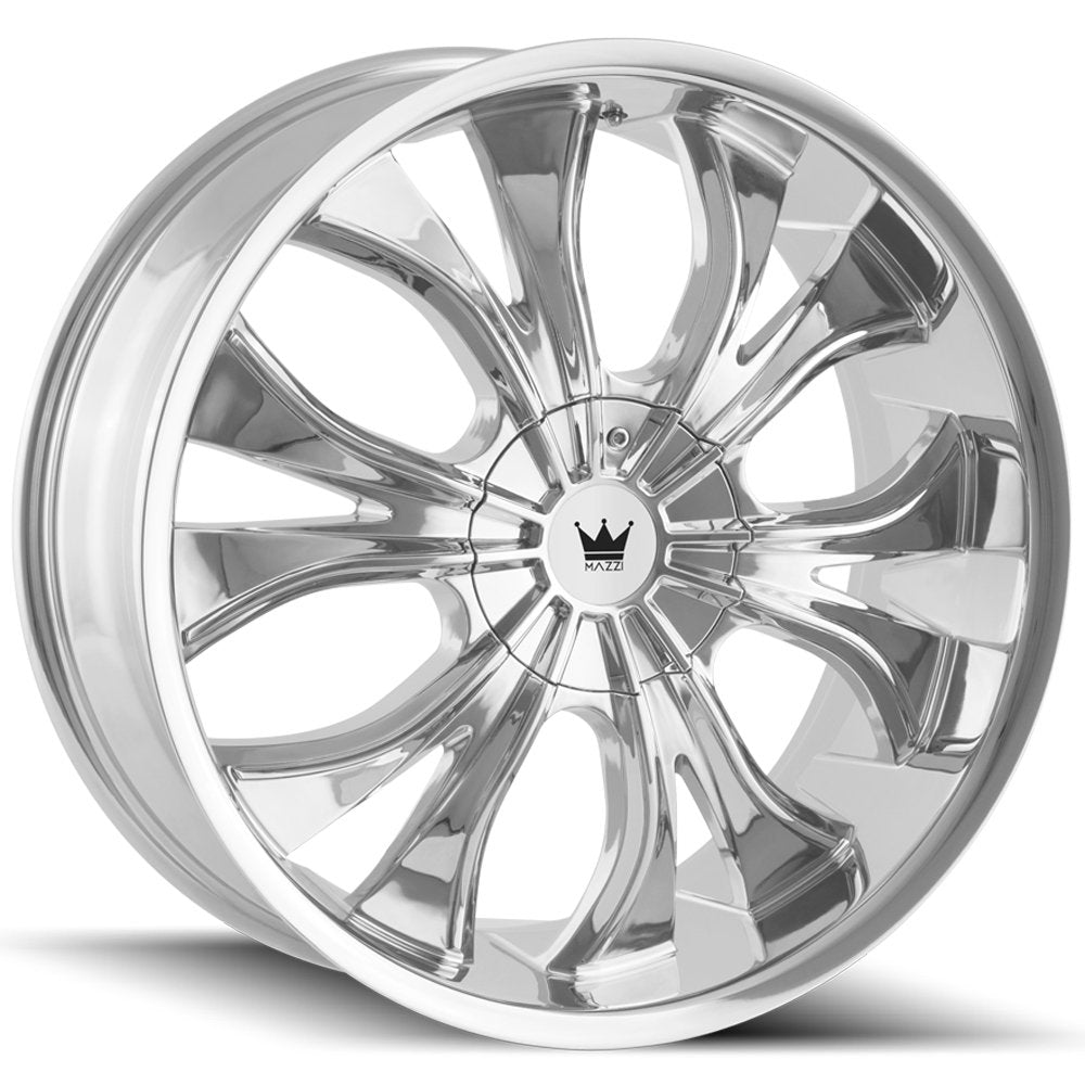 22x9.5 MAZZI Hustler (342) 6x135/6x139.7 30et mm Chrome Wheel
