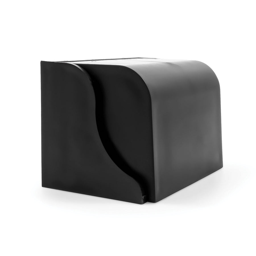 Camco A Wall Mounted Pop-A-Toothbrush Holder With Protecting Cover, Perfect For Traveling, Dorm Bathrooms and More, Holds 2 Toothbrushes- (Black) (57202)