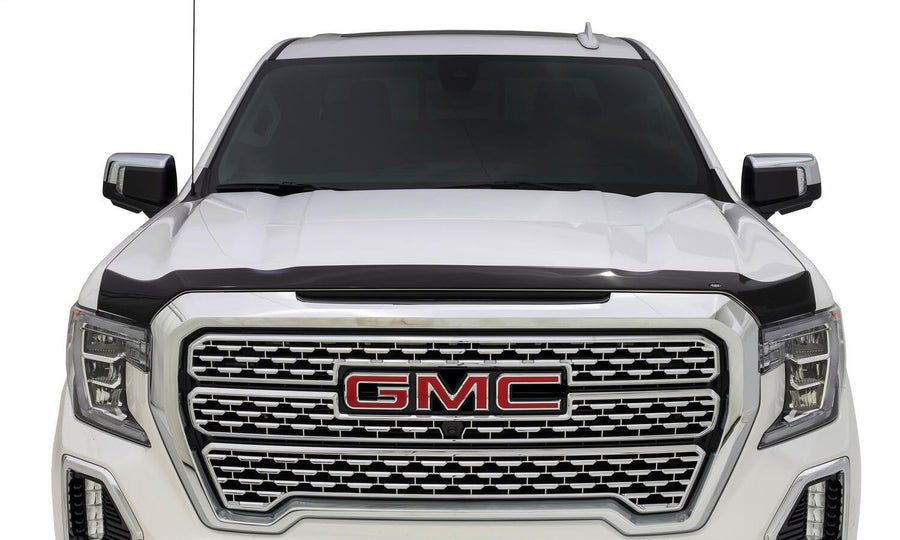 Aeroskin Hood Protector Husky Liners | Fits 2016-2018 Chevrolet Silverado 1500; 2019 Chevrolet Silverado 1500 LD | Low Profile Deflector/Bug Shield - 1 pc., Smoke | 2842123