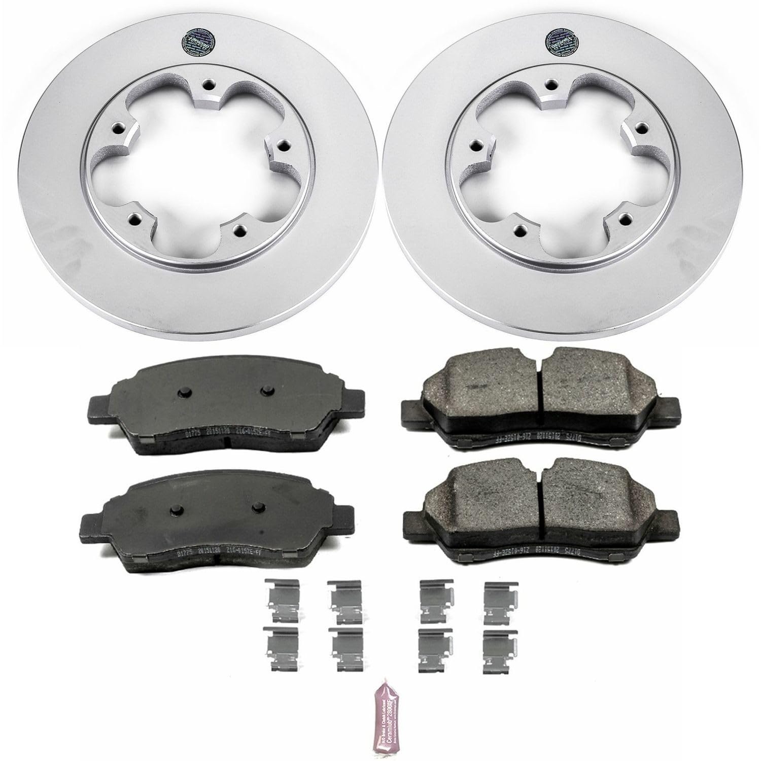 Power Stop Rear CRK7145 Z17 Evolution Geomet Coated Brake Kit For Ford Transit-150 2015-2019, Ford Transit-250 2015-2019, Ford Transit-350 2015-2019 [Model Specific]