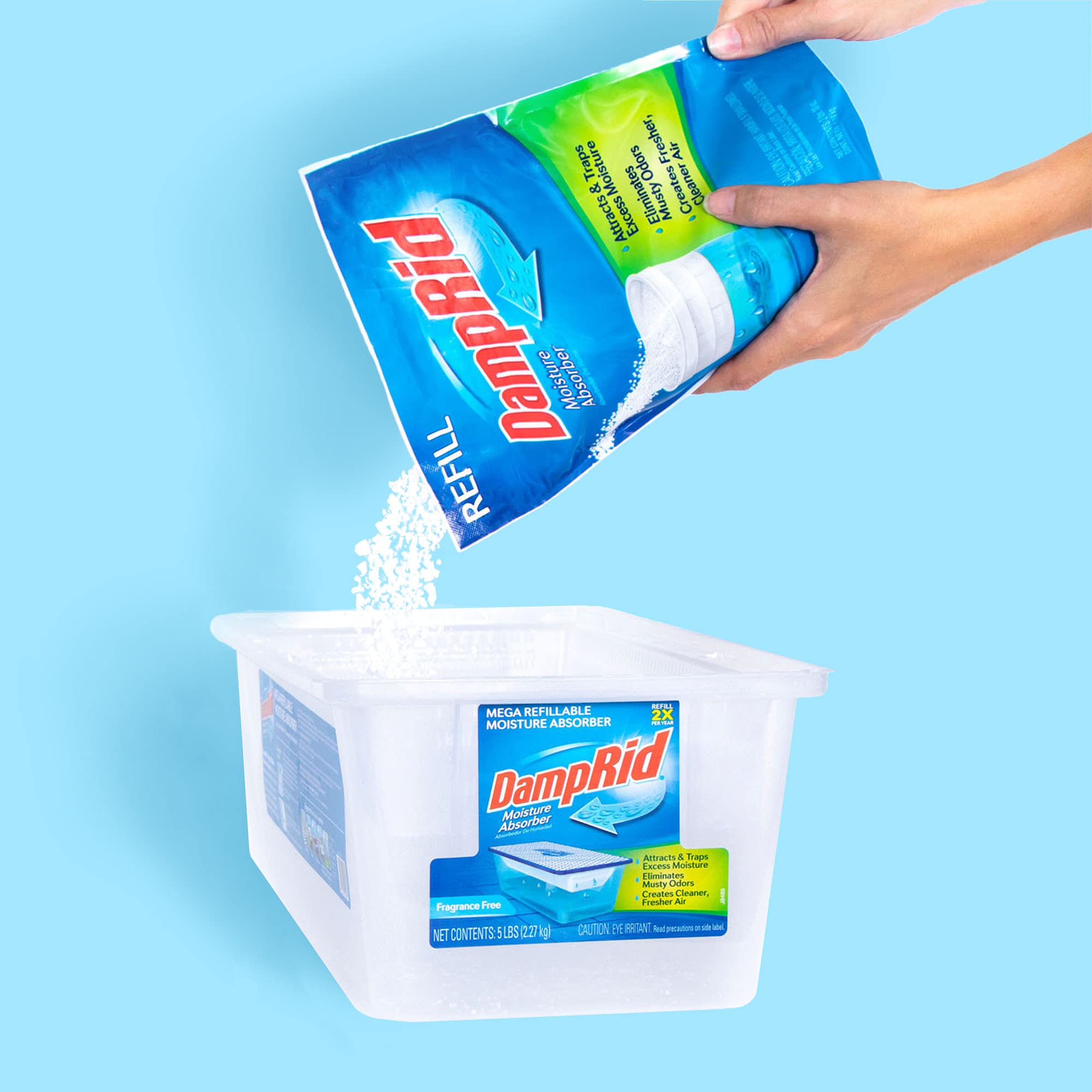 Fragrance Free DampRid Moisture Absorber - 42 oz. Refill Bag