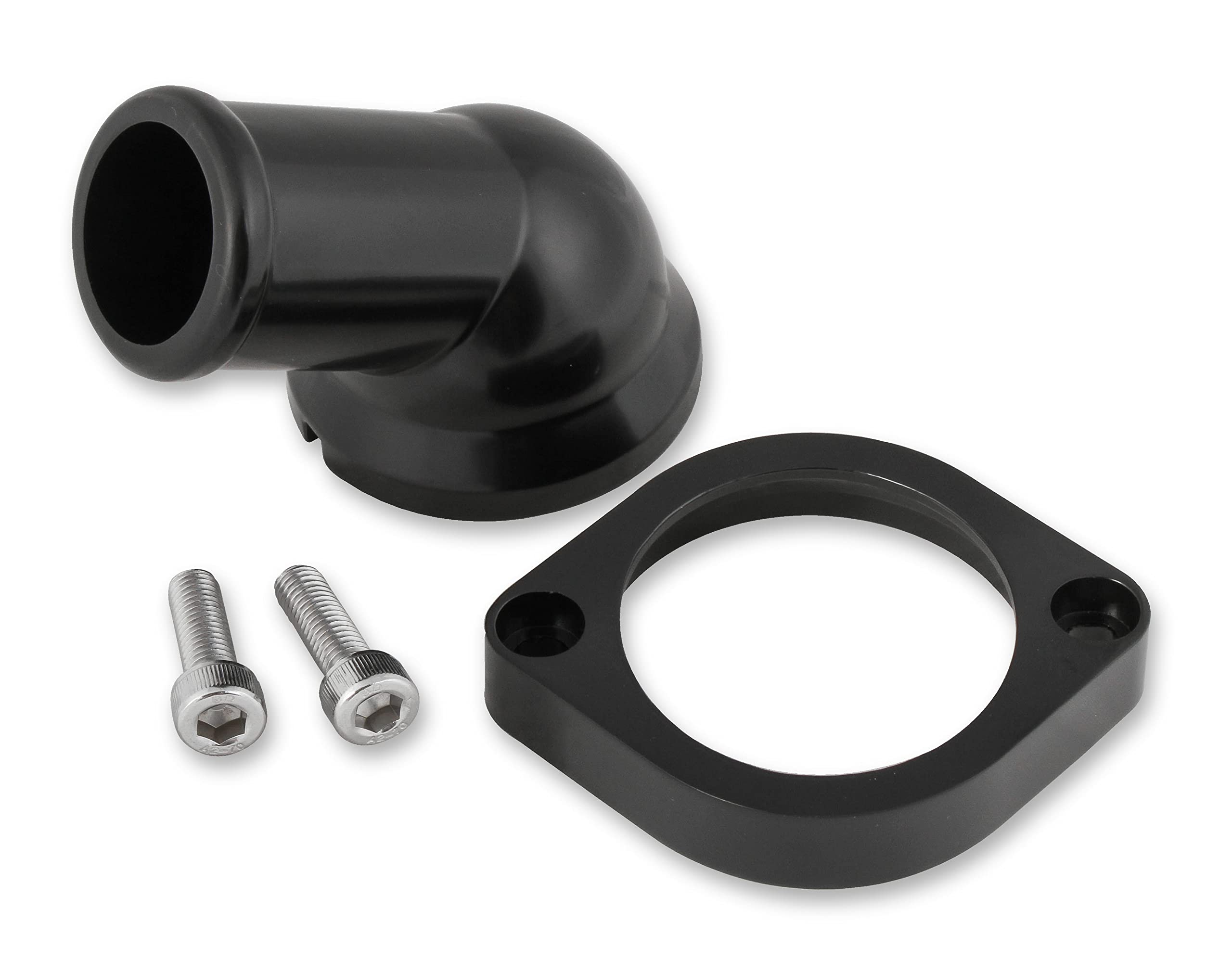 Water Neck Mr. Gasket 2670BK Swivel 30 Degree Angle Black Finish Incl. Mounting Bolts/Gaskets