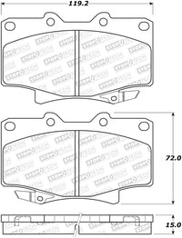 Sport Brake Pads StopTech 309.05021 with Shims and Hardware