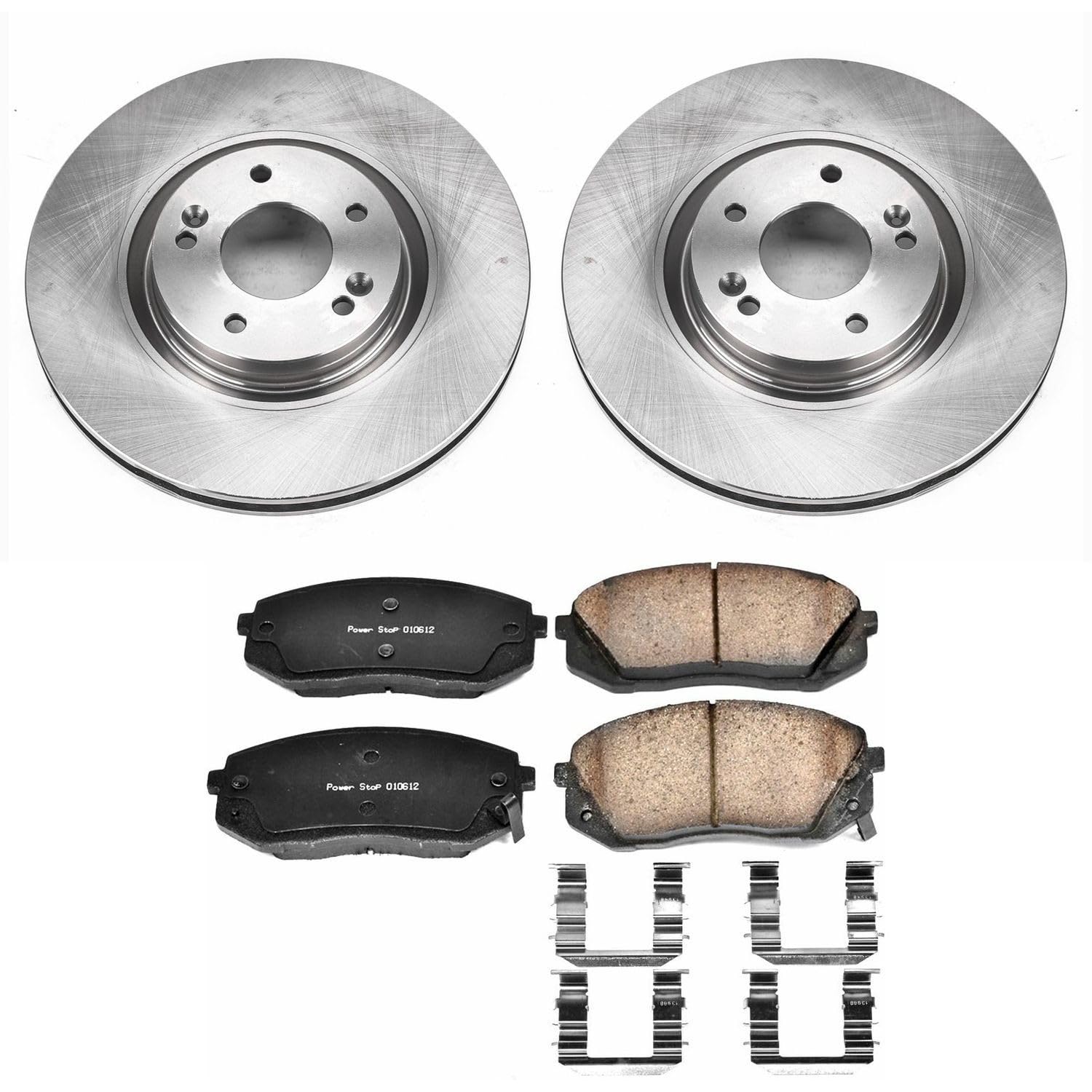 Power Stop Autospecialty KOE7083 Front Replacement Brake Kit-OE Brake Rotors & Ceramic Brake Pads