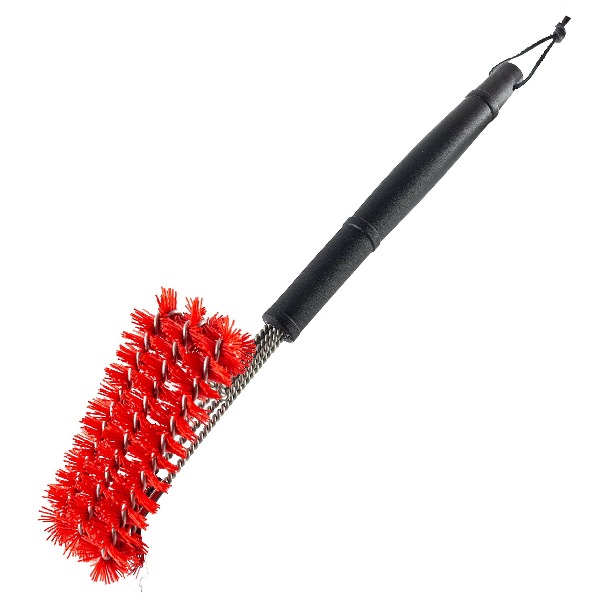 18" Dyna Glo Grill Brush w. Nylon Bristles and Stainless Steel Scraper