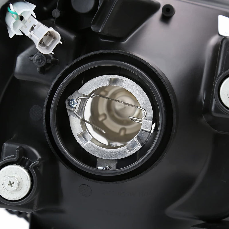 Light Smoke Spec-D Tuning Headlights with LED Strip Compatible with 2012-2015 Toyota Tacoma