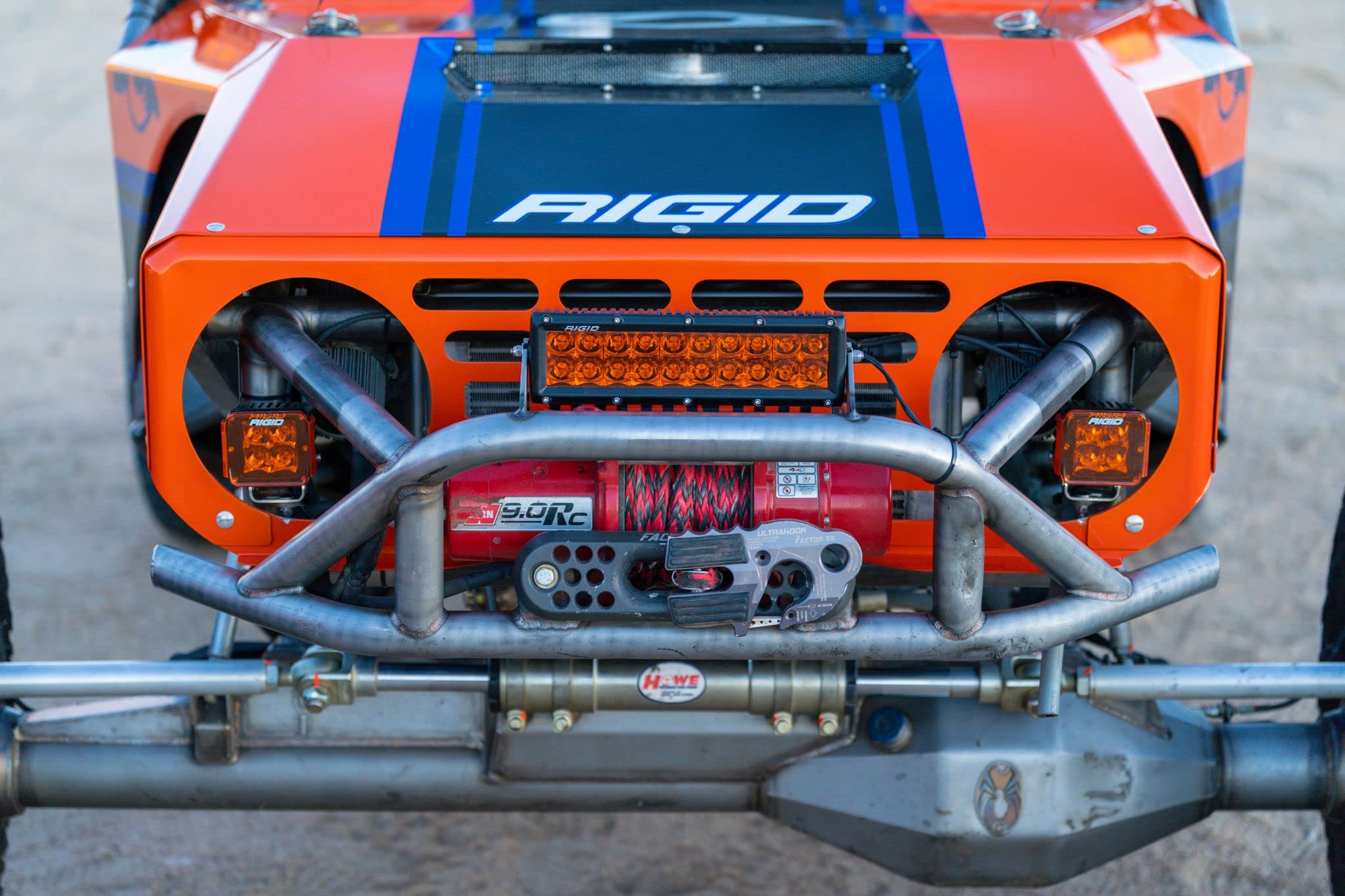 10 inch RIGID INDUSTRIES E-Series Spot Beam with Amber PRO Lens