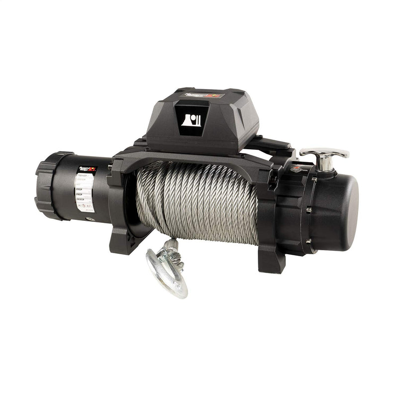 Trekker Winch, Rugged Ridge, 10,000 LBS, Cable, IP68 Waterproof, Wired Remote | 15100.07