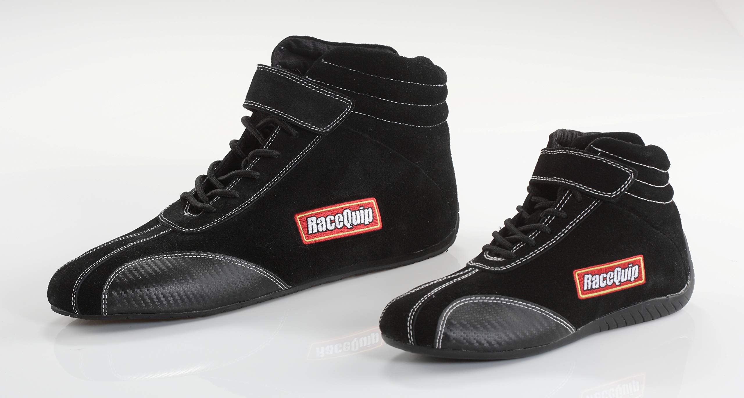 RaceQuip Euro Carbon-L Series Race Shoes SFI 3.3/5 Certified Black Size 6.5 30500065