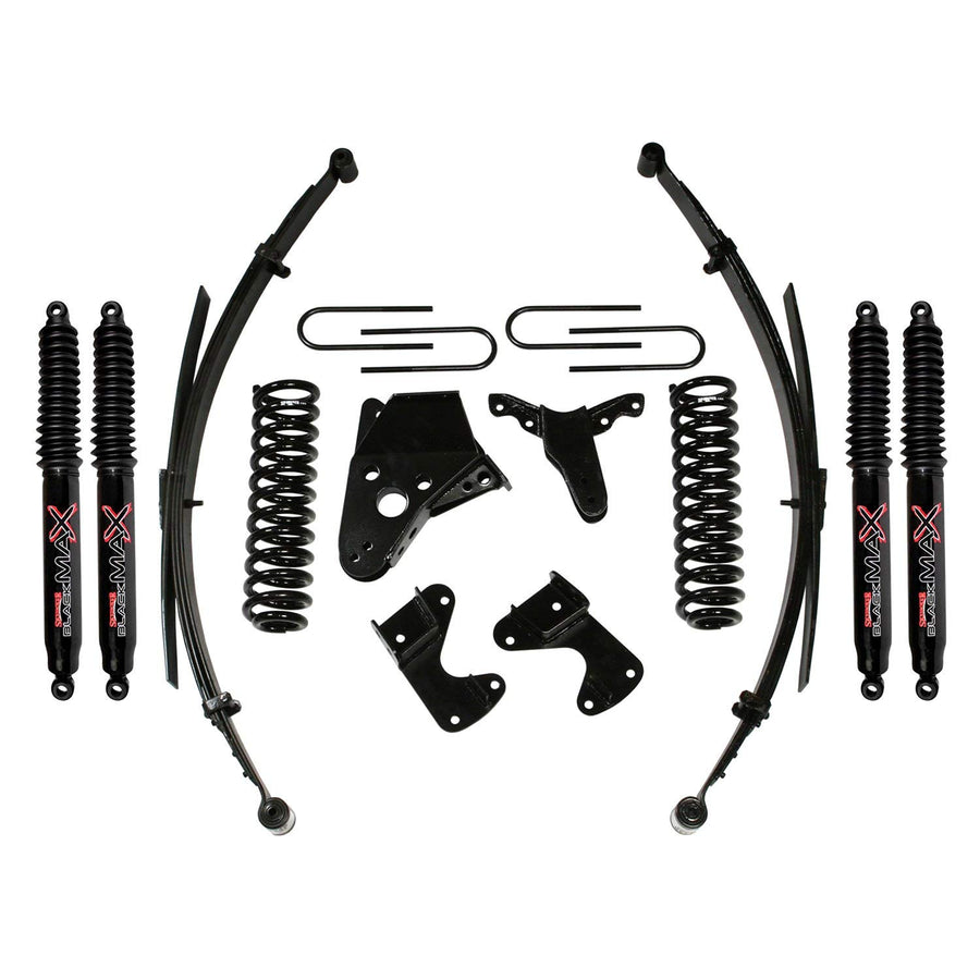 Skyjacker Suspension Lift Kit 136BHKS-B w/Shock Black MAX Shocks 6 in. Lift Incl. Front/Rear Springs Rear U Bolt Kit