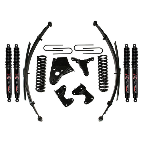 Skyjacker Suspension Lift Kit 136BHKS-B w/Shock Black MAX Shocks 6 in. Lift Incl. Front/Rear Springs Rear U Bolt Kit