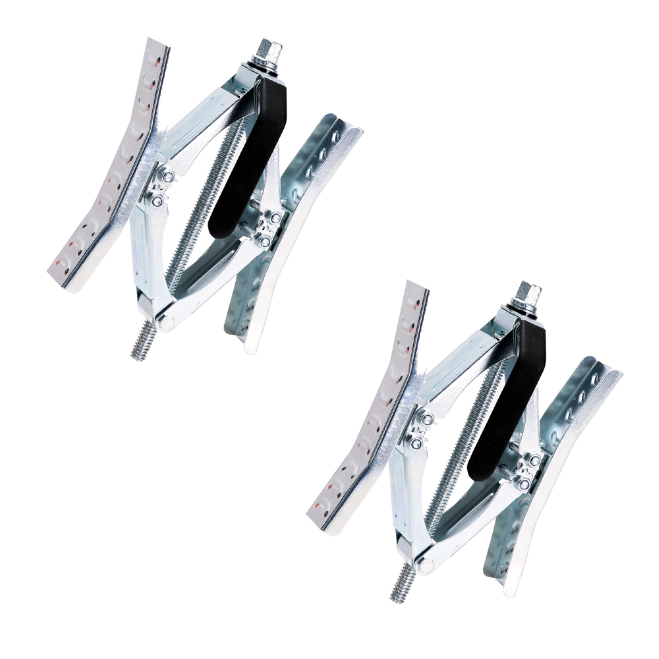 Set of 2 HENG'S INDUSTRIES New X-Shaped Wheel Chocks with Drill Bit Adapter & Manual Crank | Enhanced Anti-Move Tire Lock Technology | RV, Travel Trailer, Camper | HG-80009