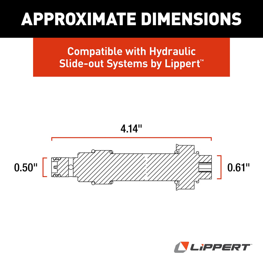 HYDAC Lippert Replacement Cartridge Valve with Turn and Lock Set Screw, Manual Override for Hydraulic Slide-Out Systems - WS08W-01T-C-N-0