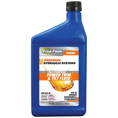 STAR BRITE PRO Power Trim & Tilt Fluid - Super Premium All Purpose Hydraulic Fluid for Trim Tabs, Power Tilt & Steering Systems - Anti-Wear, Anti-Foam - Outboard & Stern Drive Systems (028532)