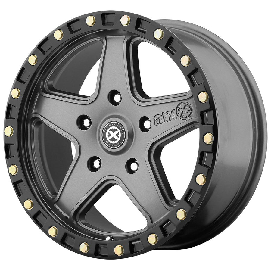 AX194 20X10 ATX Series 5X5.0 M-GRY BLK-RING -24MM - AX19421050424N