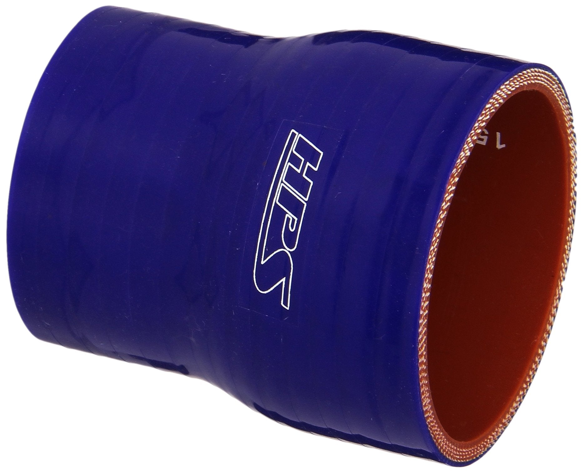 HPS Silicone HTSR-200-238-BLUE High Temperature 4-ply Reinforced Reducer Coupler Hose, 80 PSI Maximum Pressure, 3" Length, 2" > 2-3/8" ID, Blue