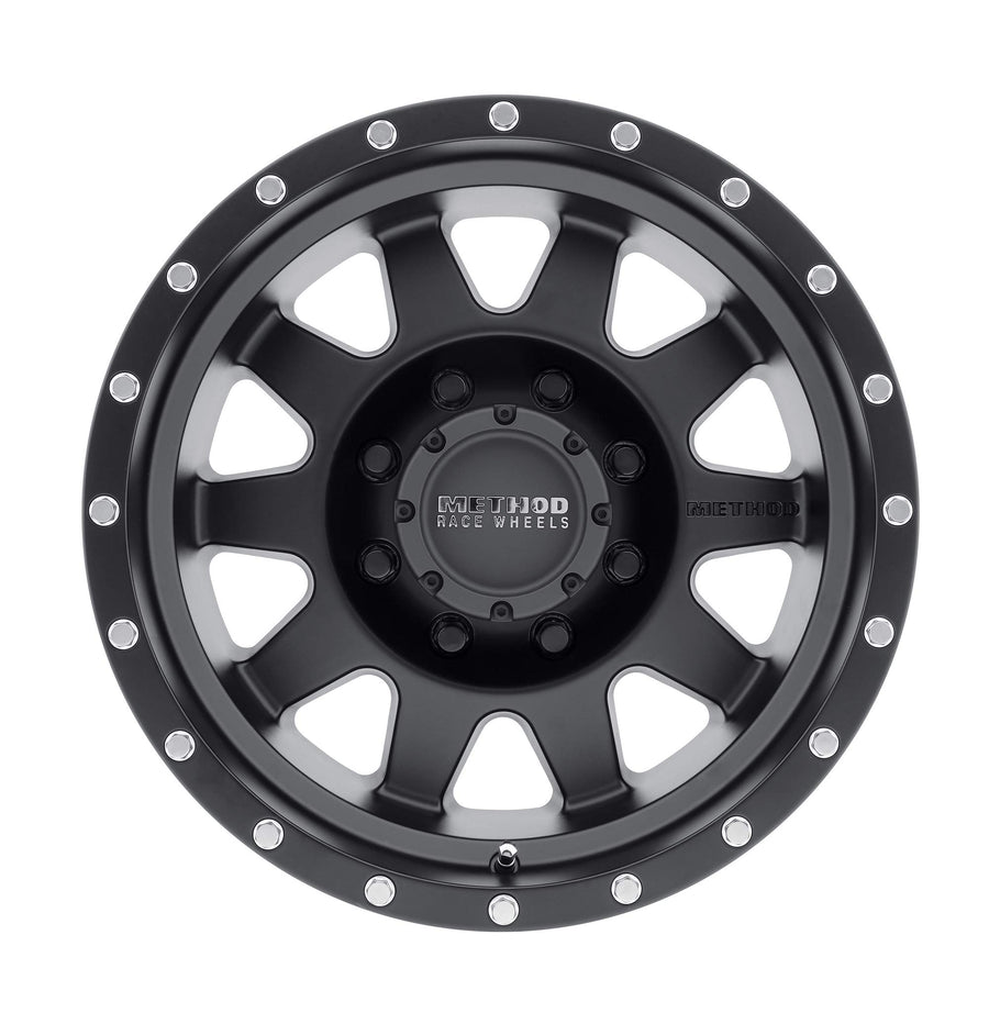 Method Race Wheels 301 Matte Black The Standard 17x8.5" 8x6.5", 0mm offset 4.75" Backspace, MR30178580500