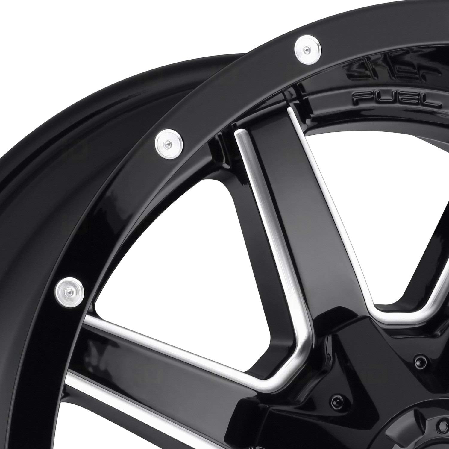 D610 MAVERICK FUEL OFF-ROAD 18X9, 8X6.5, 5.79, 20mm GLOSS BLACK MILLED - D61018908257
