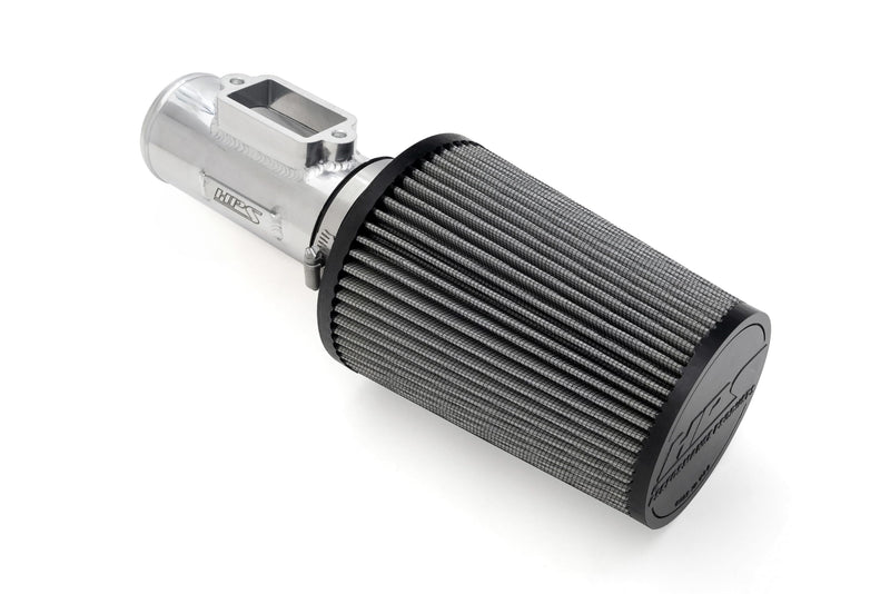 HPS 3" Polished Aluminum MAF Sensor Housing with HPS-4297 Cone Air Filter Compatible for Lexus Toyota 2JZ 1MZ 1UZ Engine, MAFT-1603
