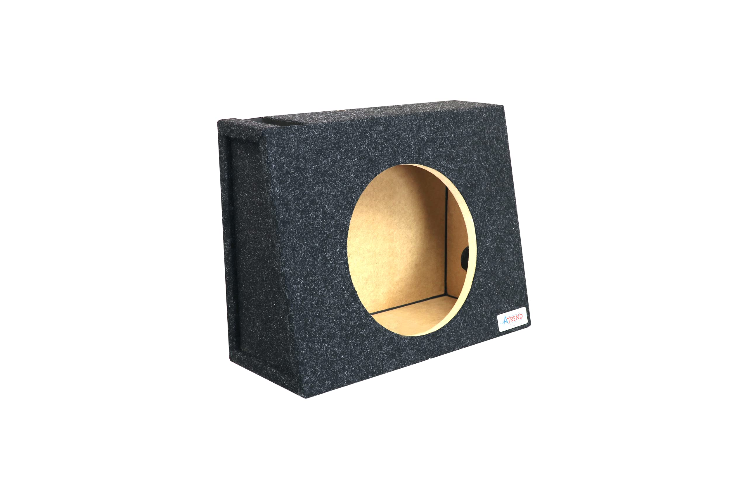 Single Vented Bbox 12 Inch Subwoofer Box - Universal Wedge Truck Enclosure - Premium Subwoofer Box Improves Audio Quality, Sound & Bass - Car Subwoofer Boxes & Enclosures with Nickel Finish Terminals