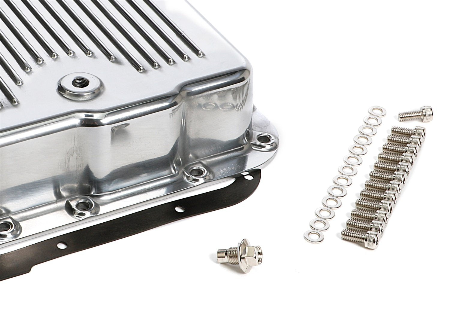 700R4 Trans-Dapt Finned Alum. Trans Pan, 1 Pack