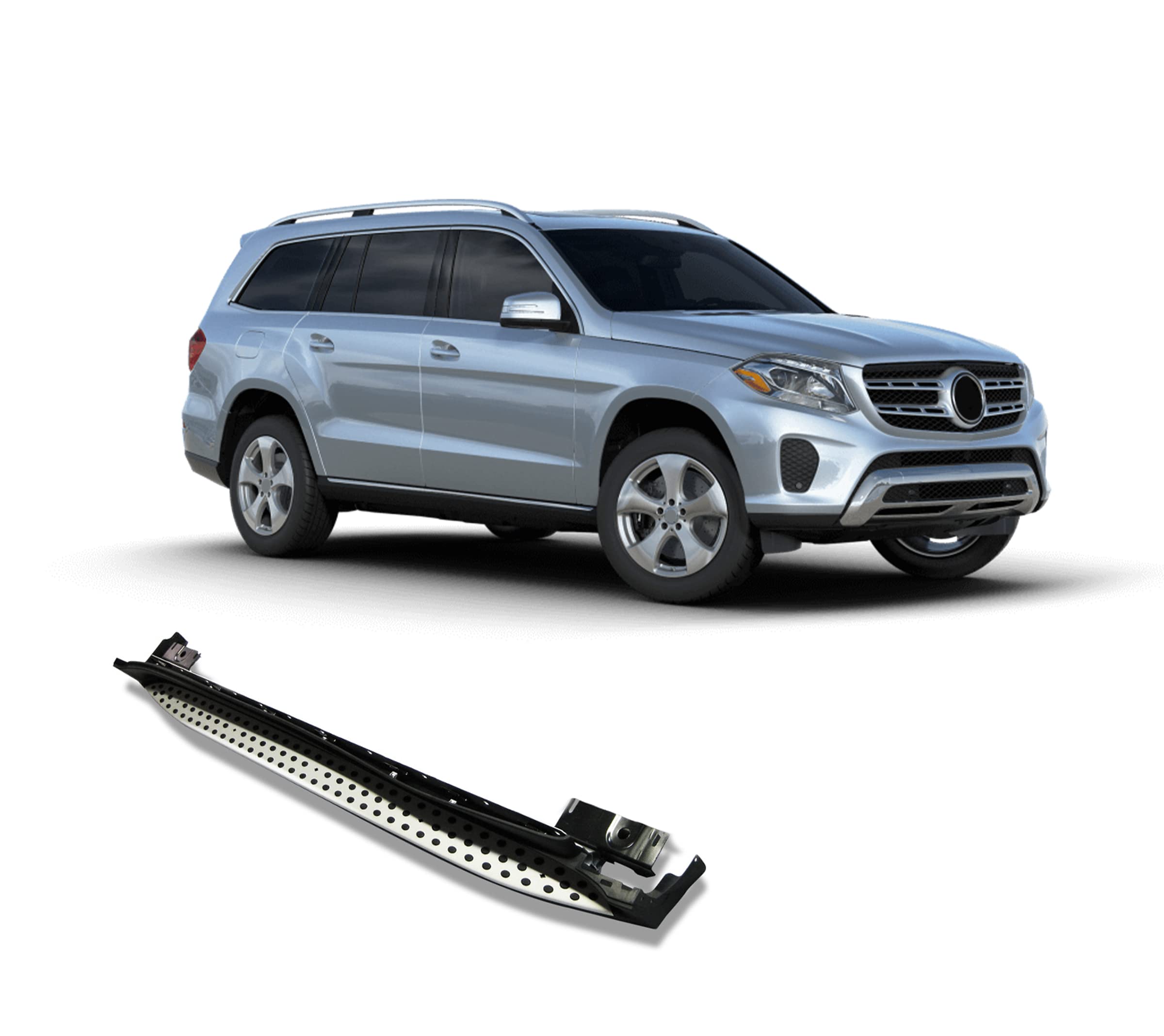 OEM Black Horse Replica Running Boards Compatible with 2018-2020-Benz GLC350e/2018-2020 -Benz GLC63 AMG/2017-2018-Benz GLC300/2017-2020-Benz GLC300/17-20-Benz GLC43 AMG/18-20-Benz GLC63 AMG S-RMWX253