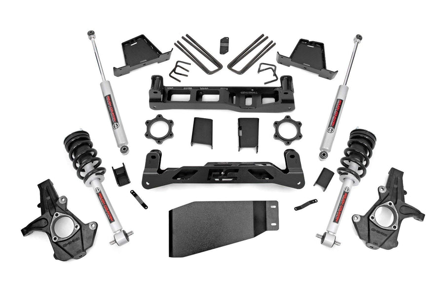 6" Rough Country Suspension Lift Kit with N3 Struts/N3 Rear Shocks for Chevy Silverado & GMC Sierra 1500 (2007-2013) 4WD