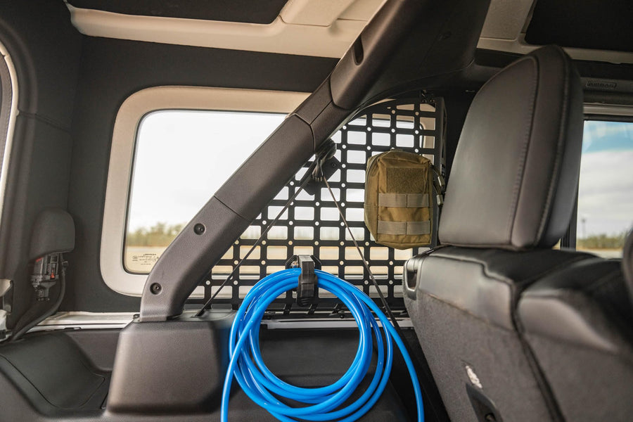 Molle Panels for DV8 Offroad Rear Window 2018-2025 Jeep Wrangler JL 4-Door | Versatile Mounting Solutions | Integrated M6 Slots for Carriage Bolt Mounting | Rigid Fitment | Fully Bolt-On