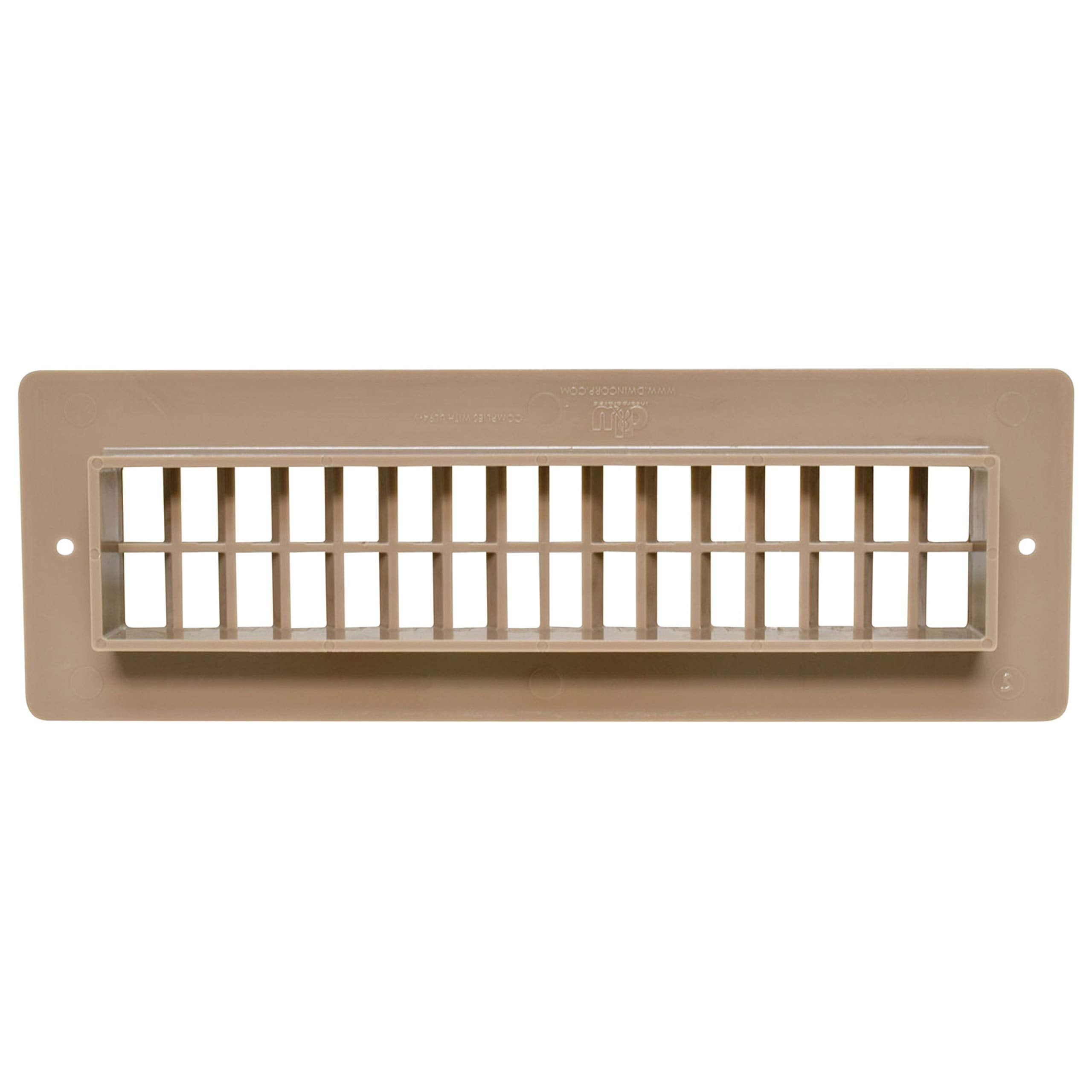 Light Brown Valterra A10-3365VP Heat and A/C Floor Register (2-1/4" x 10")